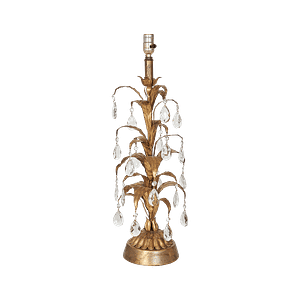 LAM-014B Bronze Lampbase with Glass Arm