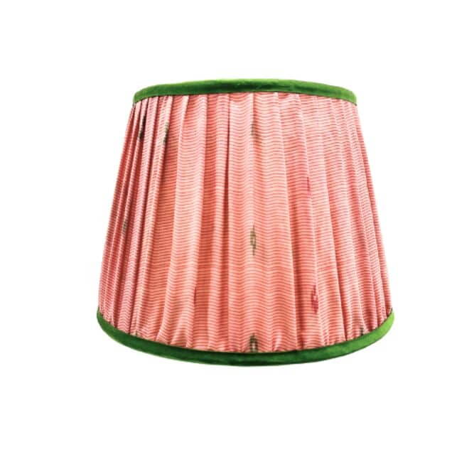 10 inch Gathered Pink Lampshade