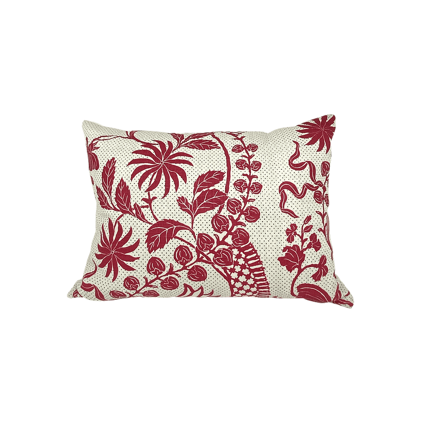 Red Patterned Cushion