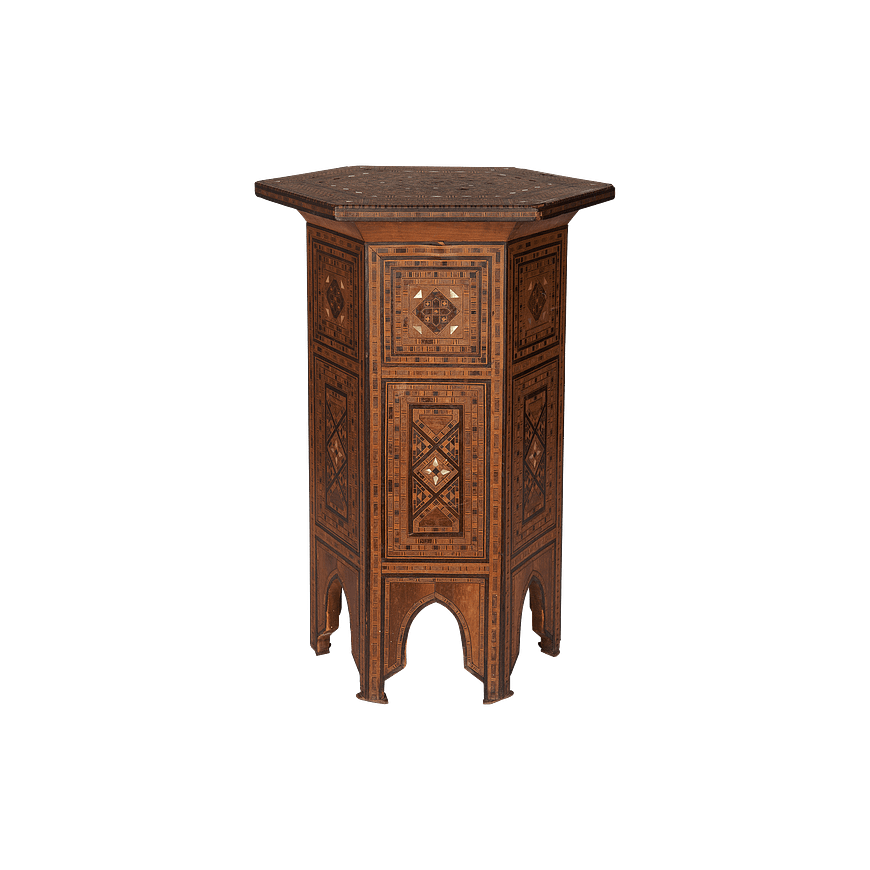 Tall Inlaid Eastern Table