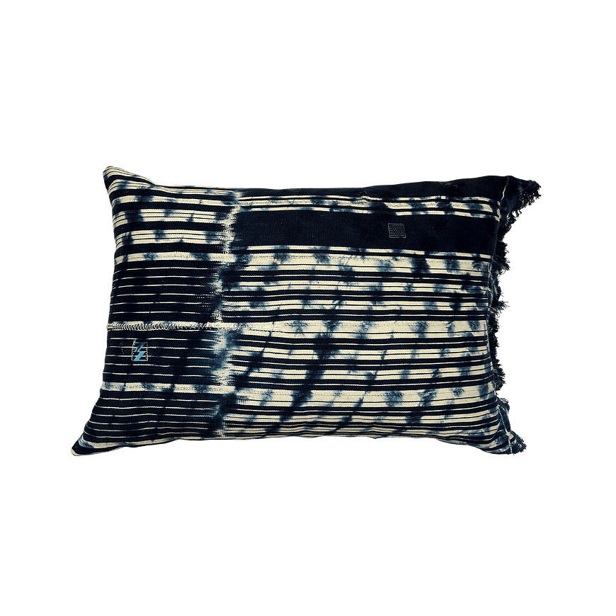 Vintage Indigo Woven Cushion